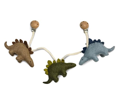Barnevognskæde med dinosaur med pigge