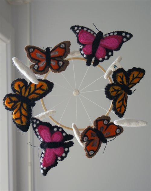 Uro, Sommerfugl, Orange/Pink
