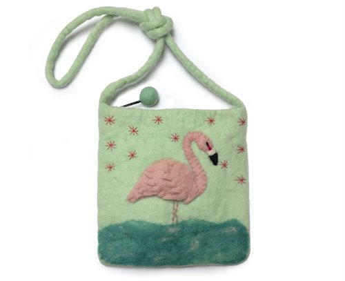 Taske med flamingo