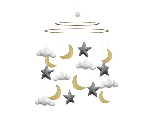 Uro, Night Sky, Grå/Lysegul, Medium
