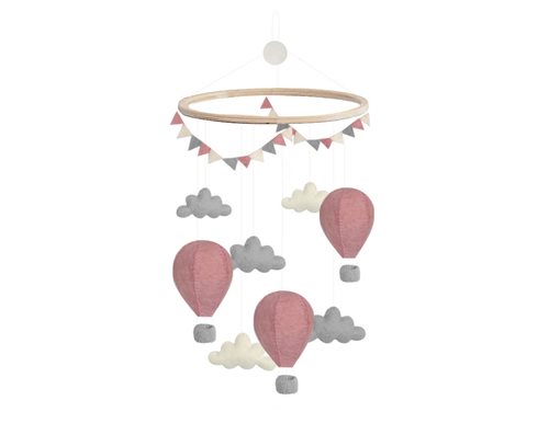 Uro med luftballoner i lyserød
